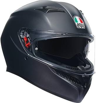 Amazon.com : AGV K3 Street Helmet-Matte Black-L : Sports & Outdoors
