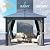 GARTOO 9.5'x9.5' Outdoor Hardtop Gazebo, Patio Gazebo with Translucent Roof, Polycarbonate Top Metal Frame Garden Tent with Breathable Mesh and Privacy Curtains for Patio Lawn Garden Backyard, Gray