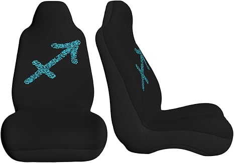 Abstract Sagittarius Shape Car Seat Covers Front Seat Covers Protector Car Interior Decor Set of 2 Fit Most Car Seat Covers for Car SUV Truck Sedan