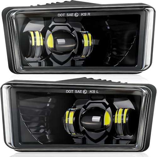 Image of Silverado LED Fog Lights for 07-14 Chevy Silverado 1500 /Silverado 2500HD 3500HD /Suburban 1500 /Suburban 2500 /Tahoe /Avalanche /GMC Yukon Accessories, 60W Fog Light Assembly Kit, Bumper Fog Lamps