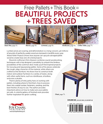 Wood Pallet Projects: Cool and Easy-to-Make Projects for the Home and Garden (Fox Chapel Publishing) Learn How to Upcycle Pallets to Make One-of-a-Kind Furniture & Accessories, from Boxes to a Ukulele - Image 2