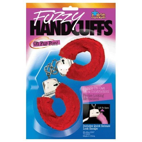 Image of Empire Magic Fuzzy Handcuffs Metal W Keys - Assorted Color