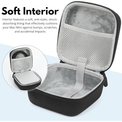 Image of Yantralay Travel Carrying Case for App-le Mac-mini M4 / M4 Pro (2024) | Water-Resistant Shockproof Storage Bag with Zipper | Mac-mini Accessories
