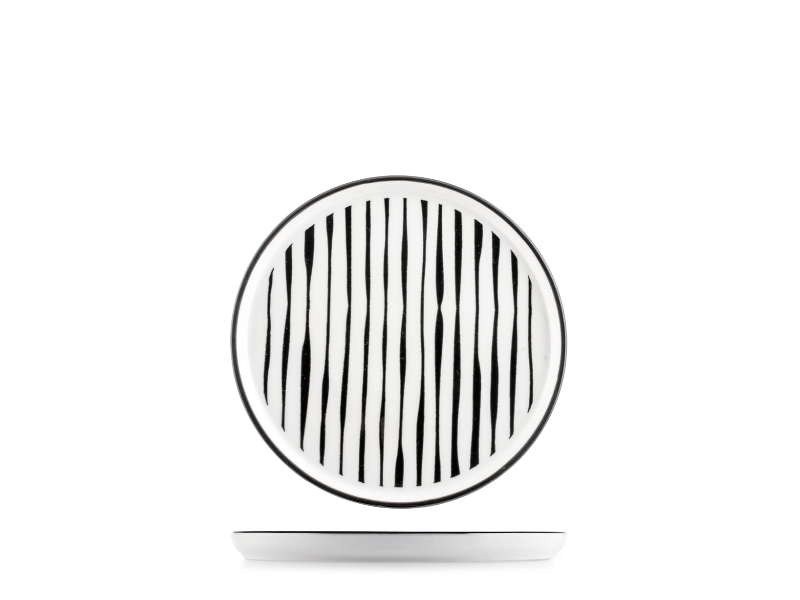 H&h 6-częściowy zestaw porcelanowych talerzy Mirage z krawędzią 15,5 cm
