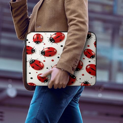 Funda de portátil impermeable de 17 pulgadas Red Ladybug protector compatible con MacBook Air 6