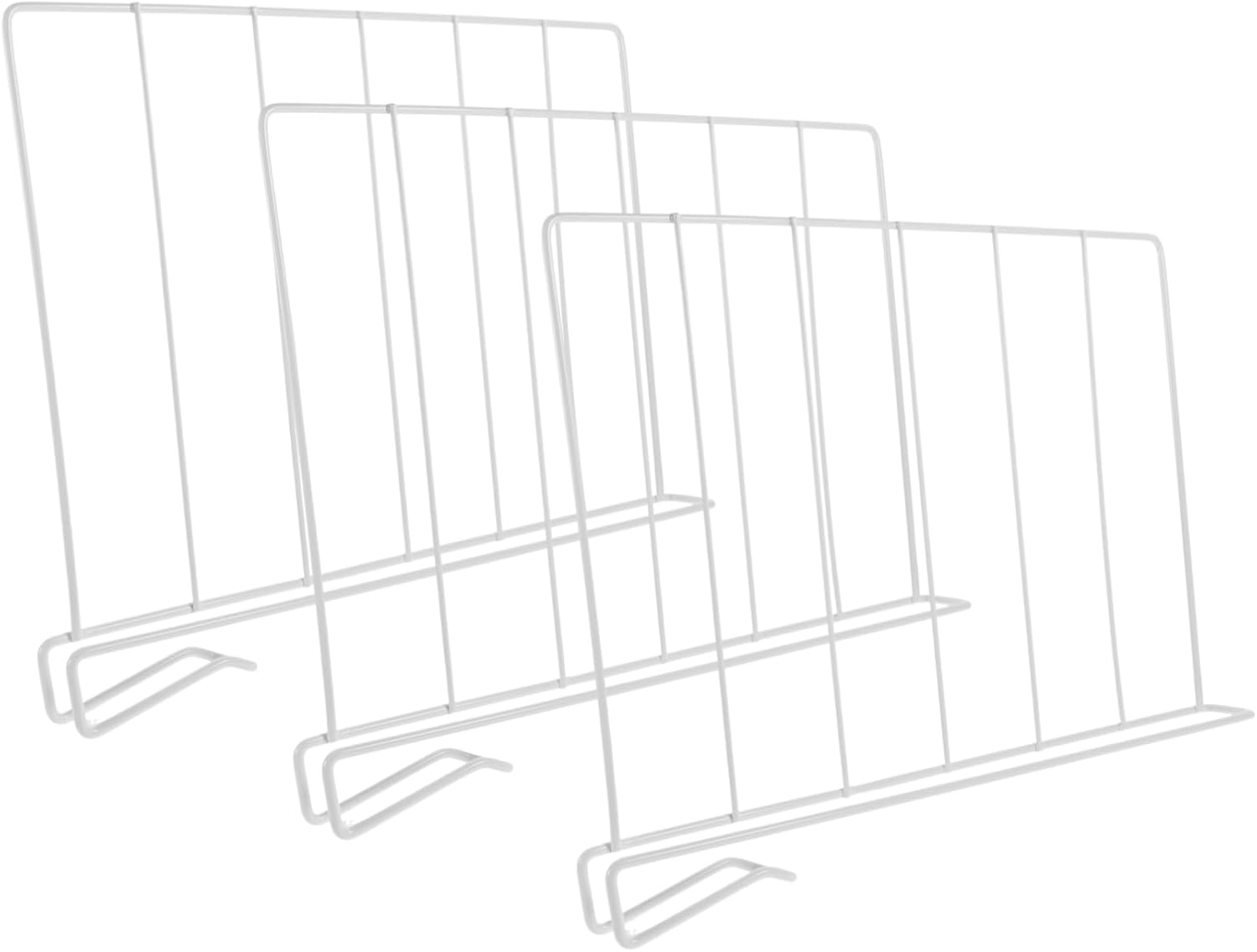 3pcs Clothing Organizer Bins Closet Shelves Separators Iron Shelving Separator for Closets