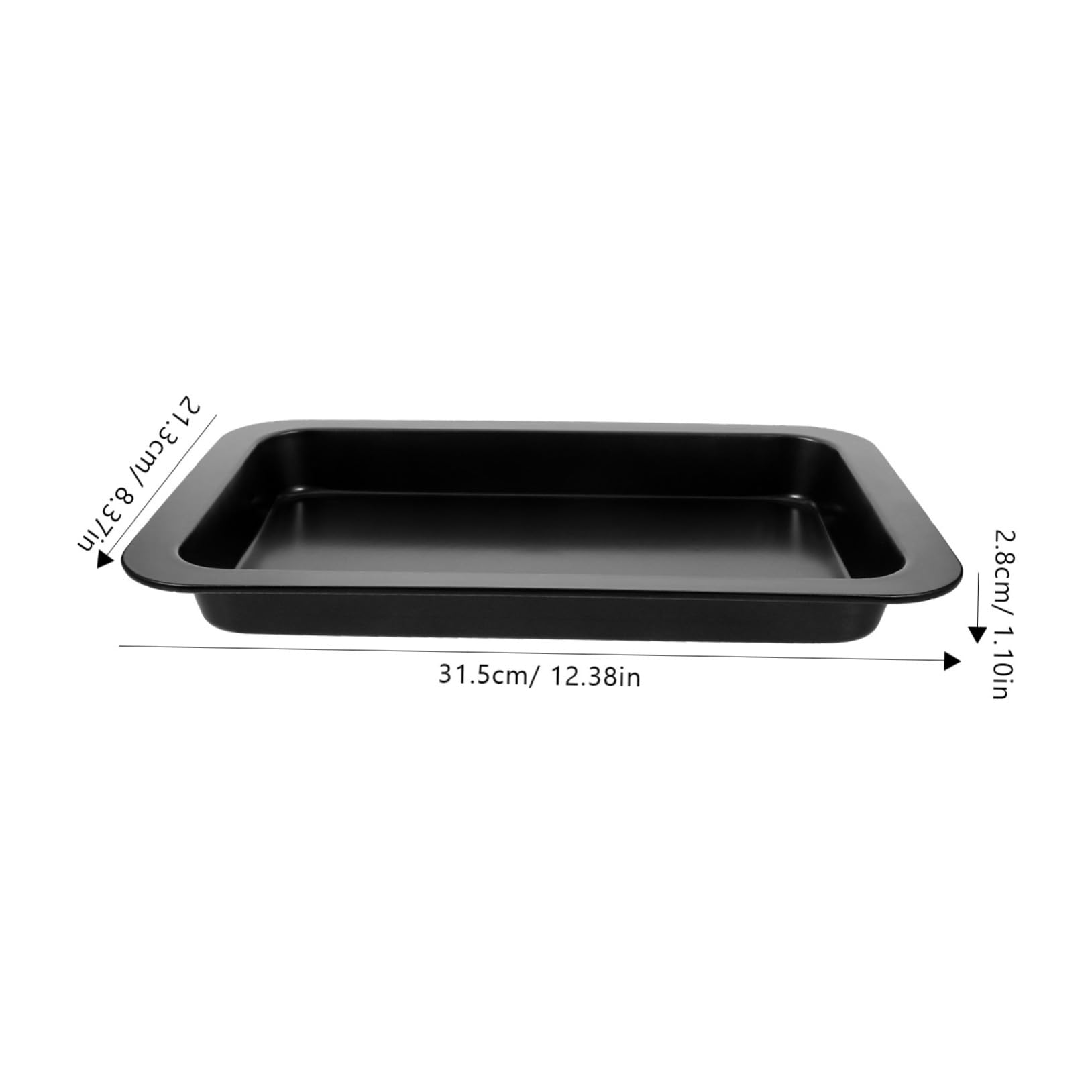 STOBAZA Rectangle Nonstick Baking Pan Multi Function Serving Tray for Baking Reusable Tray for Cakes Cookies and Special Occasions