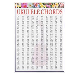Ukelele-referentiefoster, ukelele-accorddiagram, kunstpapier-referentietoster voor beginners