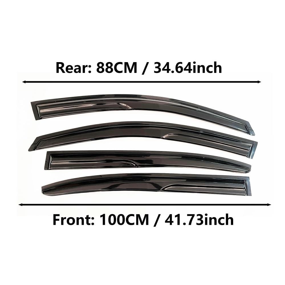 Deflettori Per Finestrino Auto 4 Pezzi 18 Mm Per Accord