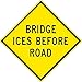 NMC National Marker TM257K Bridge ICES Before Road Sign