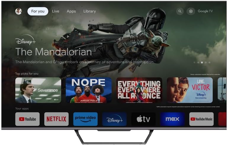 Google TV interface paTESLA Smart TV