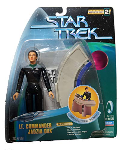 Playmates Star Trek 6 Warp Factor Series 2 Lt. Commander Jadzia Dax with Deluxe U.S.S. Defiant Helm Console