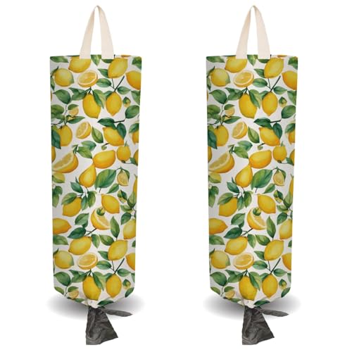 CRASPIRE 2 Soporte Bolsas Plástico Tela Forma Limón Amarillo 4 Ganchos Adhesivos Organizador Comestibles Reutilizable Lavable Colgar En la Pared Dispensador Bolsas Basura la Compra Armario Cocina CRASPIRE 2 Soporte Bolsas Plástico Tela Forma Limón Amarillo 4 Ganchos Adhesivos Organizador Comestibles Reutilizable Lavable Colgar En la Pared Dispensador Bolsas Basura la Compra Armario Cocina