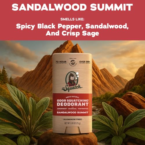 Dr. Squatch Natural Men’s Deodorant, Aluminum Free Deodorant Men (3-Pack) - image 4