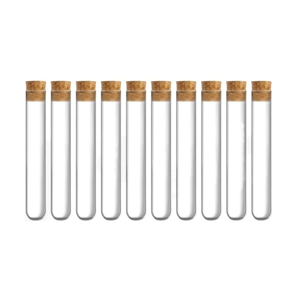 Provette per la conservazione dei campioni 20 tubi di vetro robusti, utili e buona qualità con tappi, prova da 18x180 mm for esperimenti