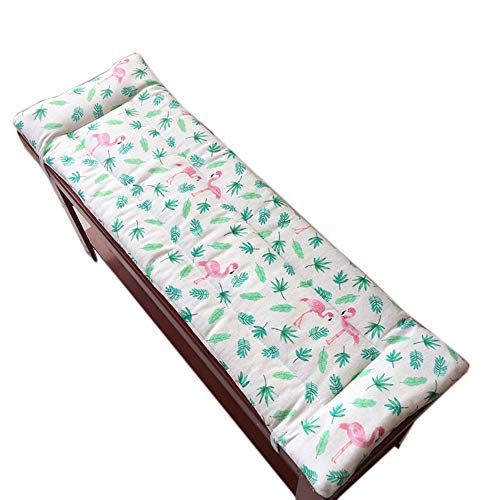LINGRUI - Cuscino lungo per panca con fascette di fissaggio, cuscino per panca a 2 o 3 posti, imbottitura di ricambio per materassi da viaggio per interni ed esterni, 2 cm di spessore, lavabile