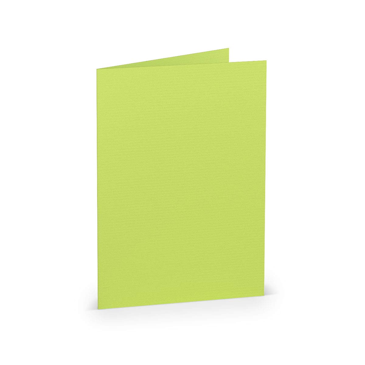 PAPERADO 400 Faltkarten DIN B6 - Maigrün gerippt Hell-Grün Gelbgrün - 220 g/m² - 12 x 16,9 cm - Blanko Doppelkarten Klappkarten Basteln Einladungskarten