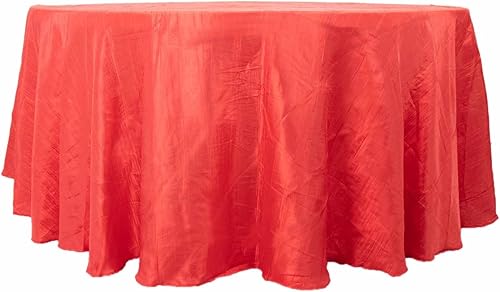 BalsaCircle - Mantel redondo de tafetán arrugado de acordeón azul polvoriento, 120 pulgadas, para bodas, fiestas, eventos, recepción, decoración de