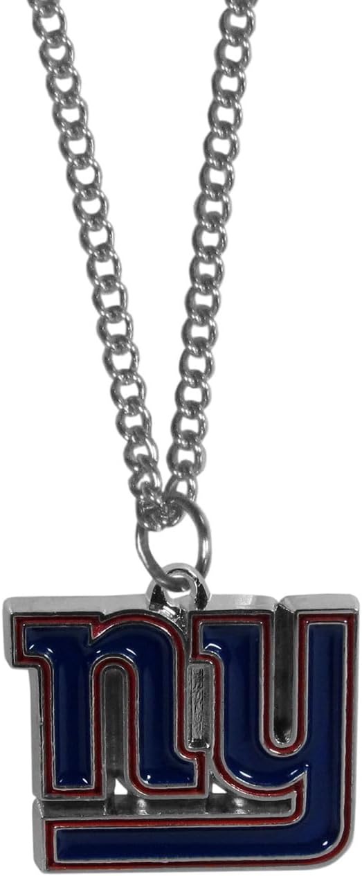 NFL Siskiyou Sports Fan Shop New York Giants Chain Necklace with Small Charm 22 inch Team Color