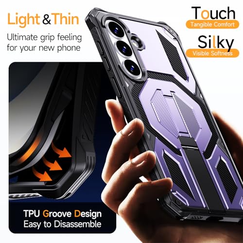 Image of for Samsung S26+ Plus Phone Case: with Screen Protector, [Compatible with MagSafe] Magnetic Phone Case for Galaxy 26+ Plus Case Purple