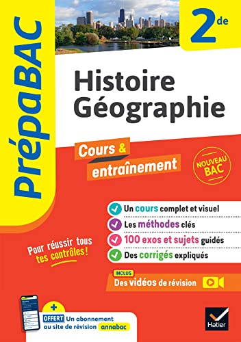 livre Prépabac - Histoire-géographie 2de: cours, méthodes & entraînement (programme de Seconde)