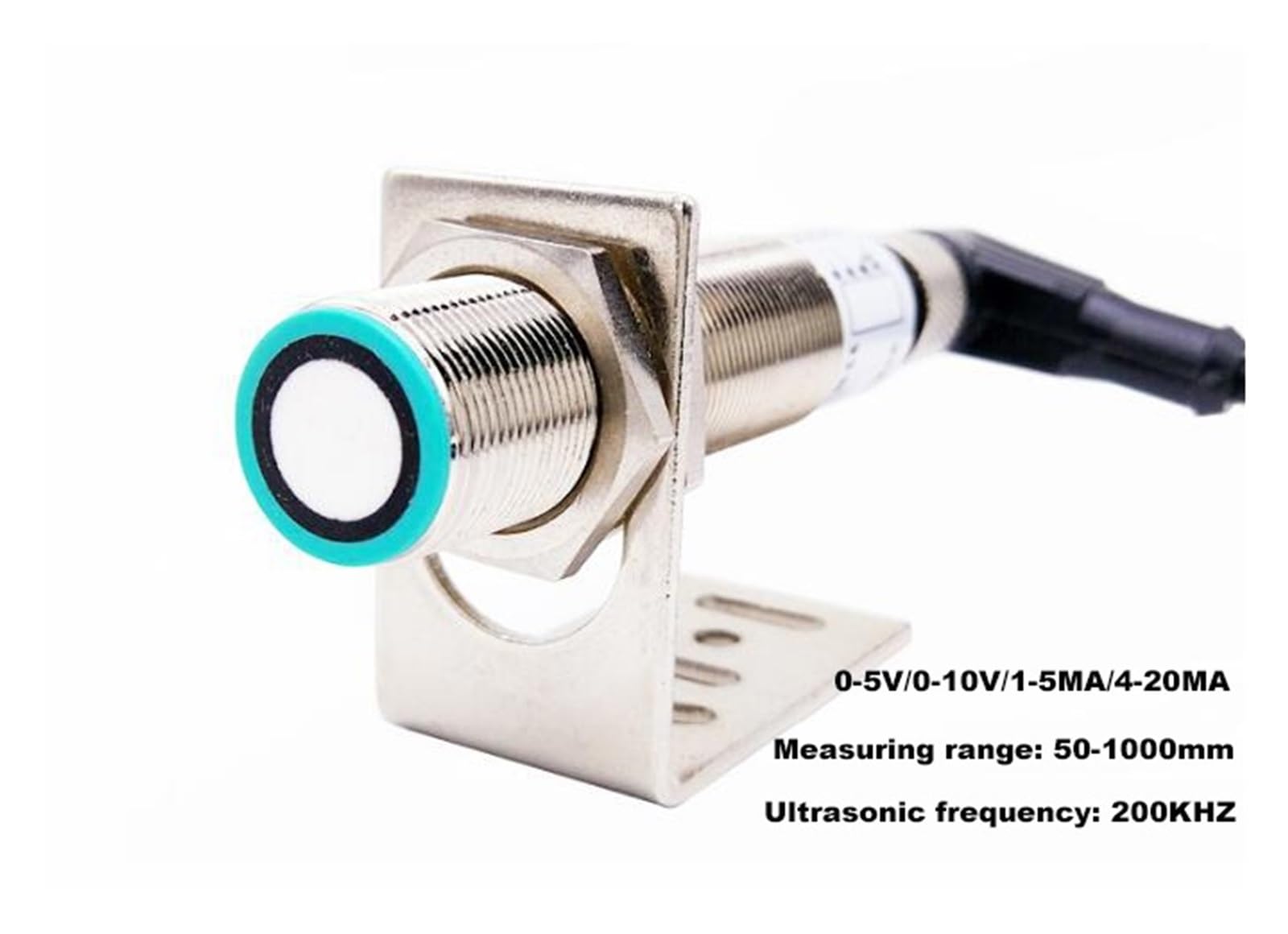 Precyzyjny ultradźwiękowy czujnik odległości M18 Czujnik analogowy 0-5V/0-10V/1-5MA/4-20MA Detektor ruchu Czujnik zbliżeniowy (PNP NO lub NC)