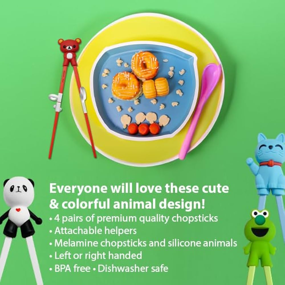 Kid Chopsticks EDISON CHOPSTICK For Children Roy Training Chopsticks Learning Chopsticks Right Handed 7