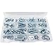 T.K.Excellent Hex Bolts M6 M8 M10 and Hex Nuts and Washers Set Kit,Nuts and Bolts Assortment Kit, Assorted Nuts and Bolts, Nut Bolt and Washer Assortment 128 Pcs