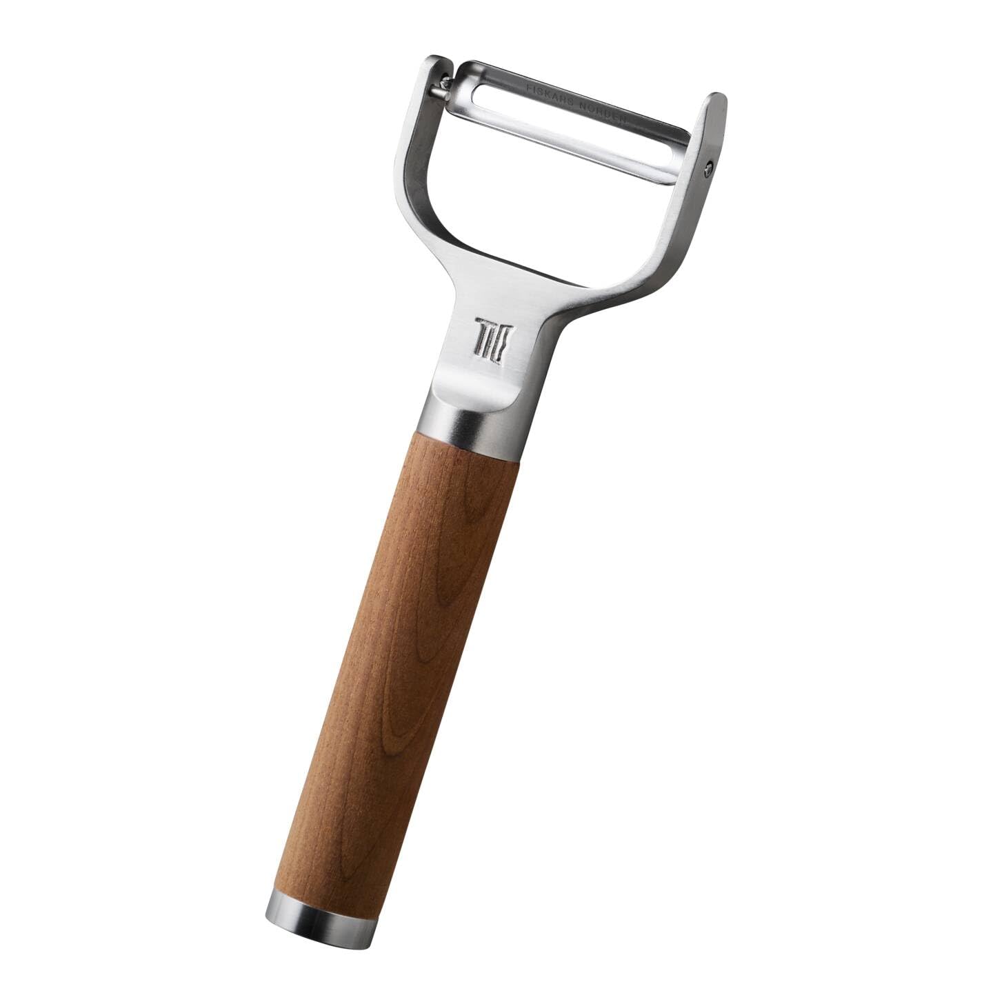Fiskars Norden Y-Sparschäler mit schwenkbarer Klinge, Länge: 16 cm | Rostfreier Stahl/Birkenholz, 1065246