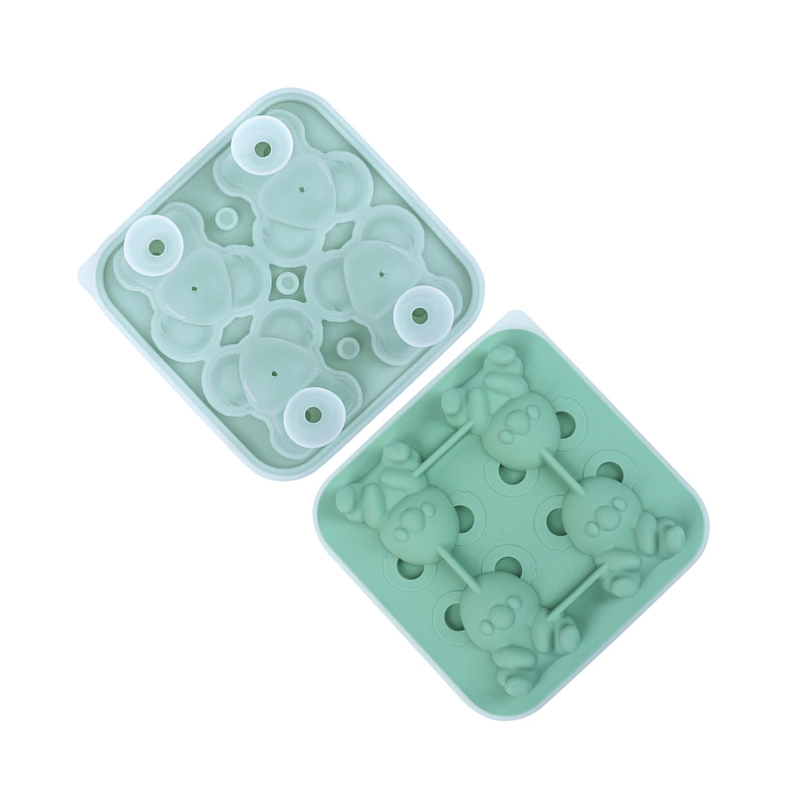 Buxuaaaa Easily Release Ice Molds Flexible Silicone Ice Maker Unique Koala Shape Tray for Soup Freezers Wine Juices Enduring Koala Shape Maker