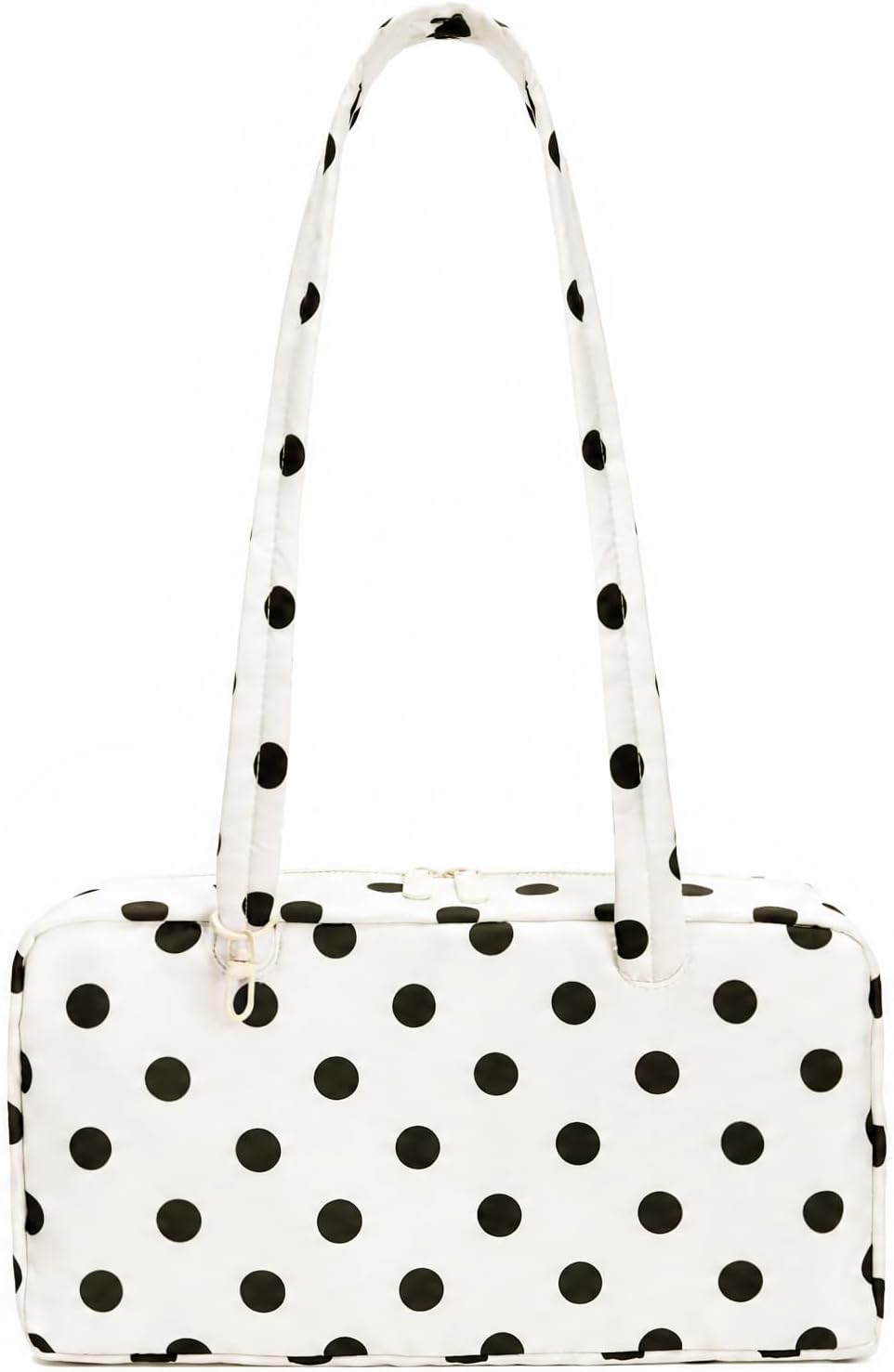 Nylon Bowler Bag for Women,Everyday Tote Bag with Key Strap