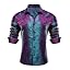 Cyan Purple Paisley