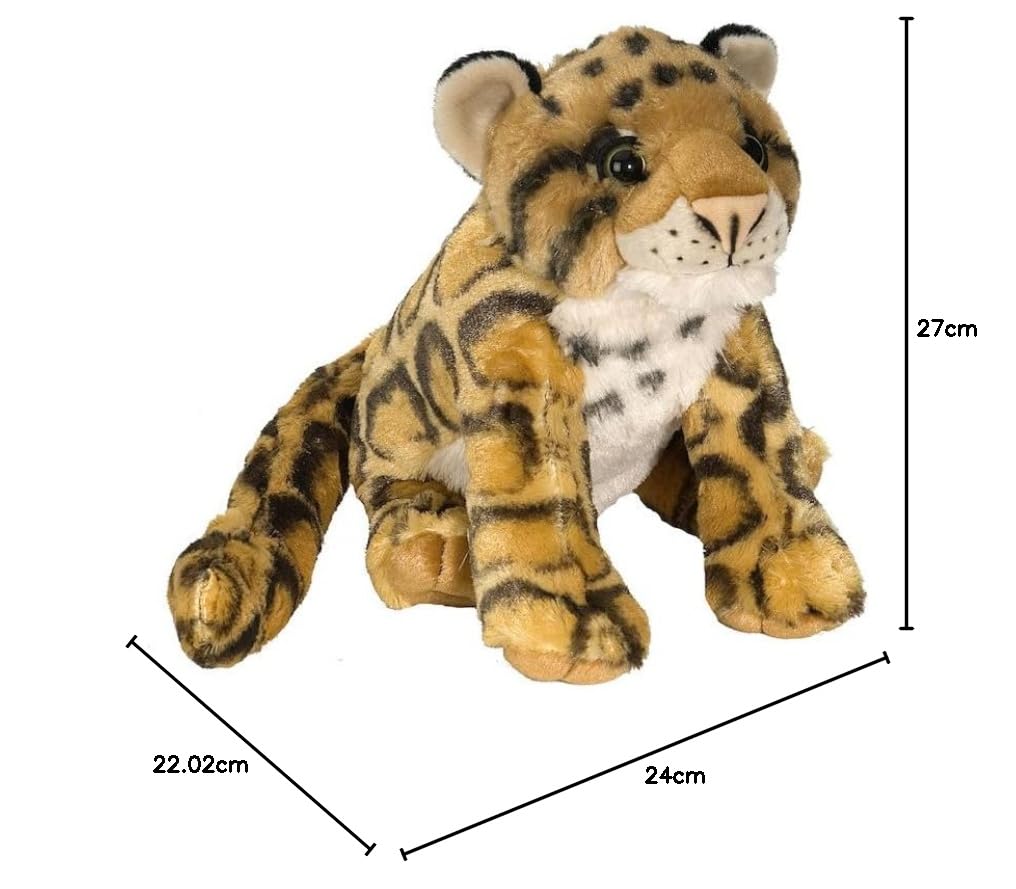 Wild Republic-15986 Cuddlekins, Colore Leopardo nebuloso, 12 Inches, 15986