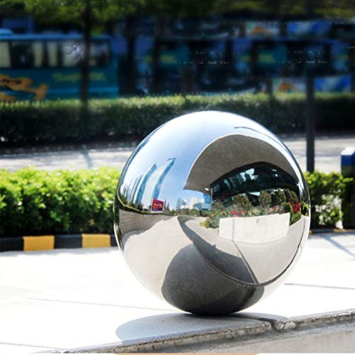 zosenda Roestvrij staal Gazing Ball, Spiegel Gepolijste Holle Bal Reflecterende Tuin Bol, Drijvende Vijver Ballen Naadloze Gazing Globe voor Huis Tuin Ornament Decoraties (10 cm X 2 ST) - Afbeelding 6