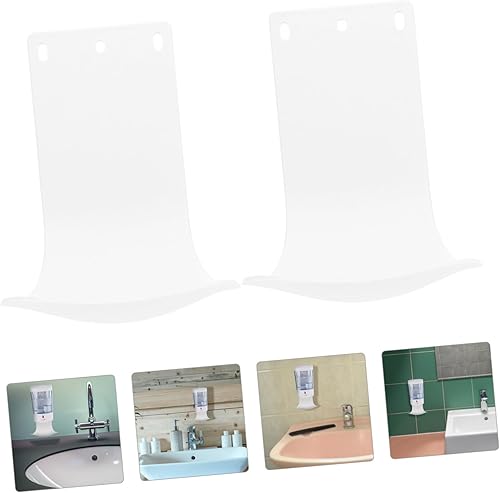 Miniatura 6 de ERINGOGO Dispensador de jabón en la pared Bandeja de goteo para dispensador de jabón montado en la pared, bandeja de goteo automática de jabón,