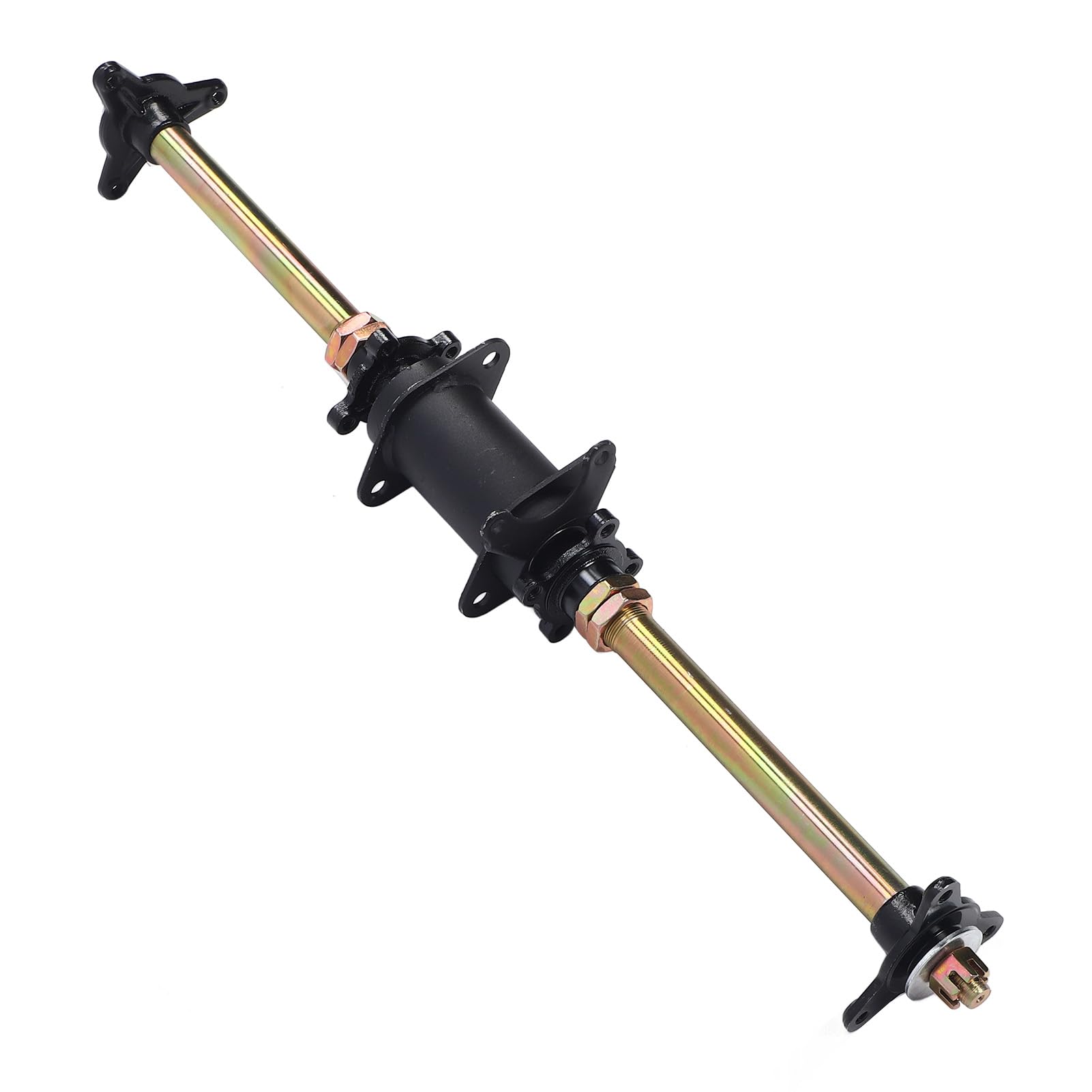 Ensemble d Essieu Arri re Go Kart 750 mm 29 Pouces avec Supports de Fixation de Cadre et Brides de Moyeu pour ATV VTT et Tricycles D rive