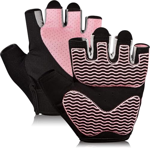 Sunnex Fingerless Gym Gloves for Weightlifting -...