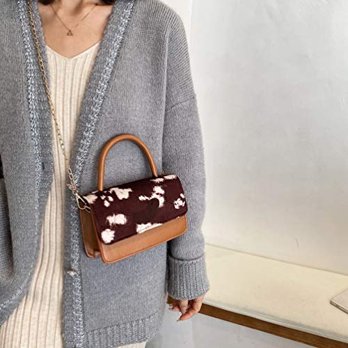 KESYOO Adorável Bolsa de Ombro One Pu Bolsa de Senhora Criativa Bolsa Prática Feminina de Armazename