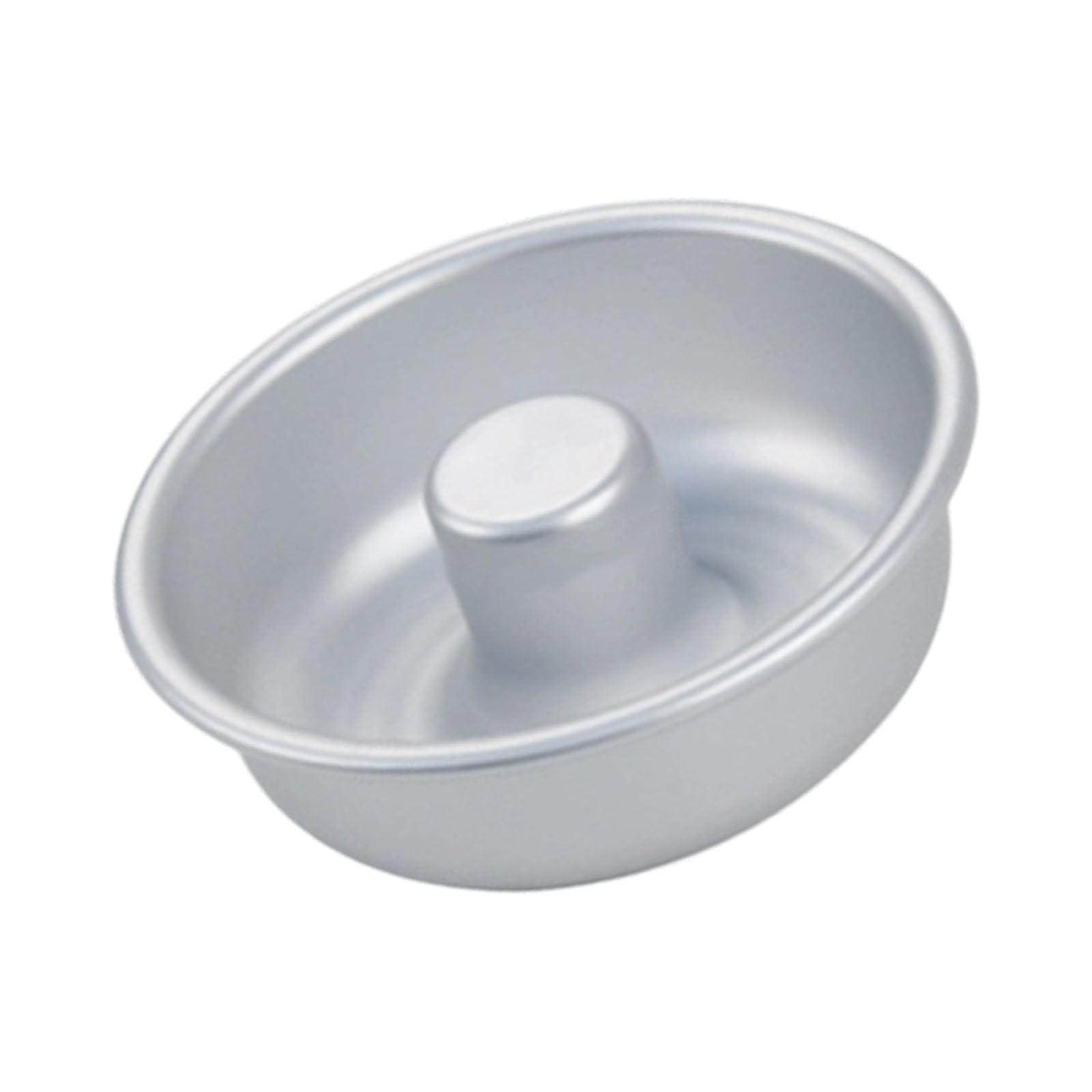 alloneslife Sturdy Aluminum Mold for Caramels Flans Professional Baking Easy Fixed Bottom Dessert Baking Tool