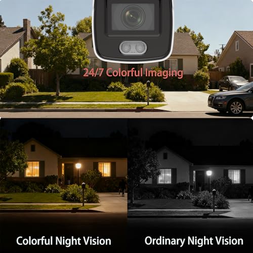 Image of DS-2CD2047G2-LU 4MP Color Vu Mini Bullet IP Camera, PoE Security Cameras, 24 /7 Colorful Imaging, Human /Vehicle Detection, 130 dB WDR, H.265+, IP67 Waterproof(International English Version)