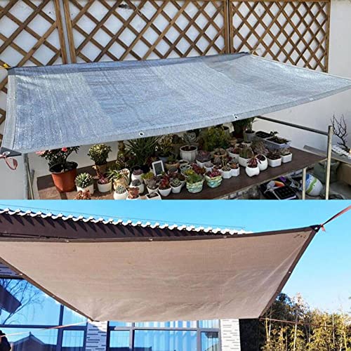 Auvent en aluminium argenté 8x8m durable avec protection extérieure polyvalente