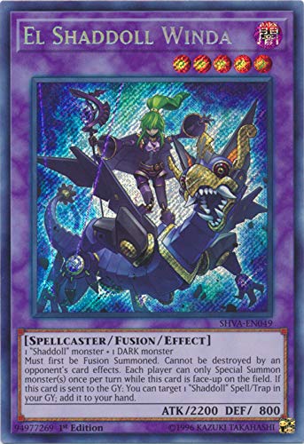 Yu-Gi-Oh! - El Shaddoll Winda - SHVA-EN049 - Secret Rare - 1st Edition - Shadows In Valhalla