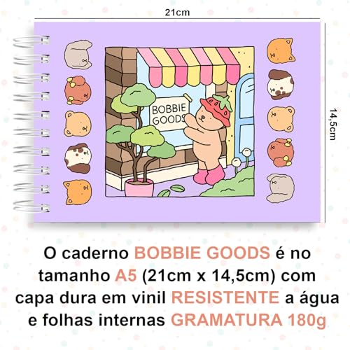 Livro de Colorir Ursinhos, 25 Folhas, 180g, Tamanho A5, Capa Dura, Lilas