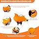 Schwimmweste Hai Hunde, Darryy Schöner Hunde Schwimmanzug, Blickfang Schwimmweste Hund Haifisch(Orange, L)