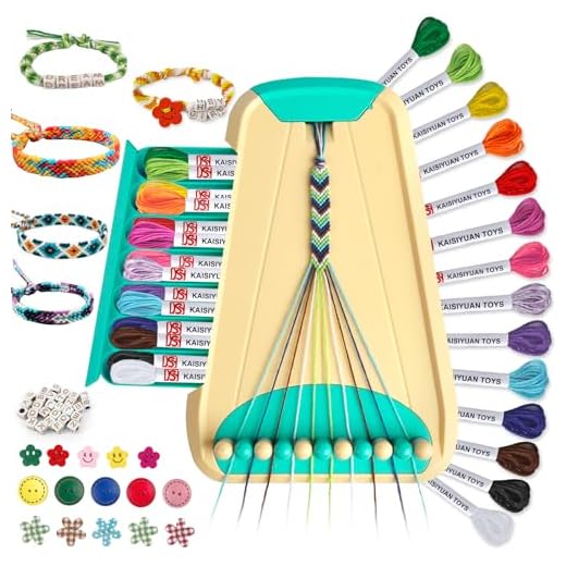 TingingYuli Artes y manualidades para niños de 8 a 12 años, kit de fabricación de pulseras de la amistad para niñas, kit de fabricación de joyas, regalos de para niños de 6-12 años (Azul)