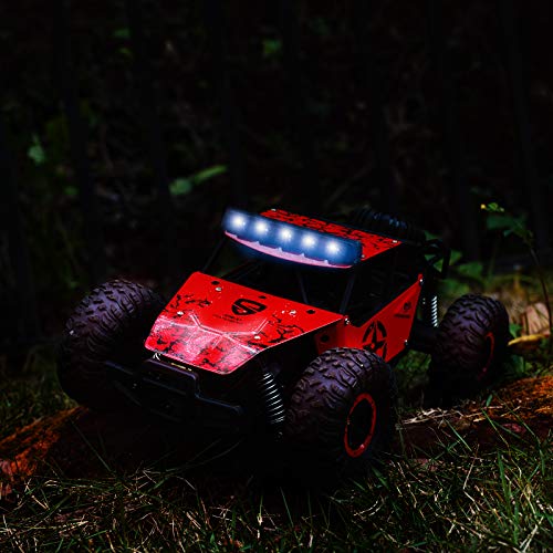 Szjjx Remote Control Car For Boys Girls, 20+ Km/H High Speed Rc Trucks Car, 1:14 Scale Fast All Terrains Off Road Monster Crawler Vehicle Toy With Headlights 2 Batteries For Adults Kids 40 Min Play #TOP5