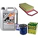 Produktbild QR-PARTS 69356473 Filter Set Inspektionspaket 5 Liter Motoröl Top Tec 4200 5W-30 MANN-FILTER Luftfilter Ölfilter