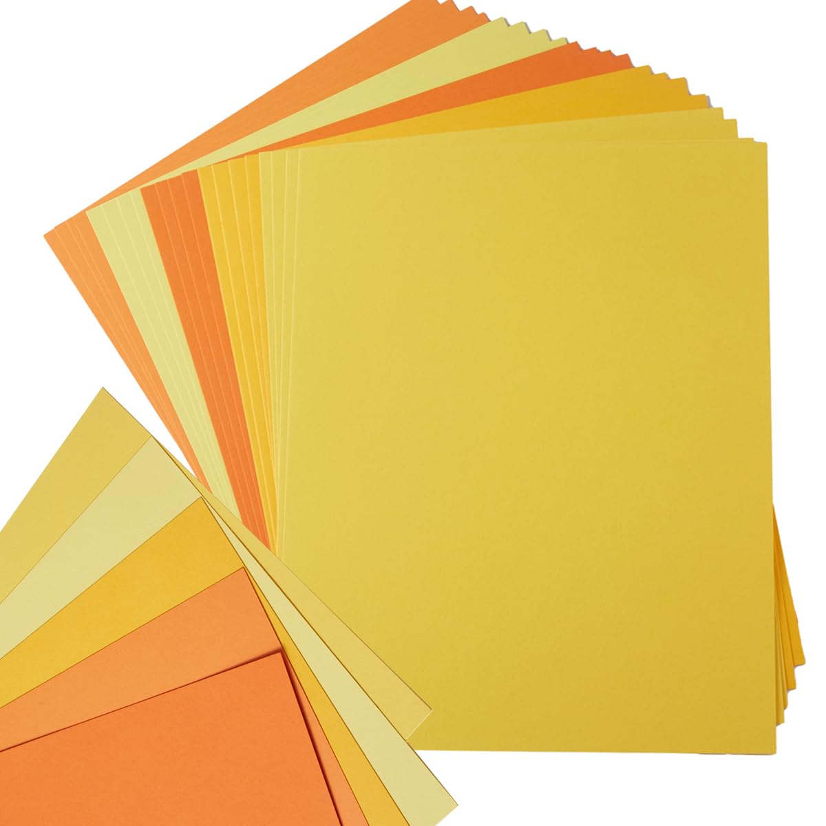 30 Sheets 8.5x11 Color Tones Cardstock Paper 250GSM Thick Paper Cards for Birthday Party, Invitations and DIY Crafts Decoration (Yellow)