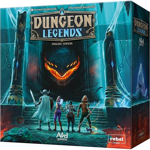 Image of Dungeon Legends Board Game - Cooperative Card-Based Adventure in The Avel Universe! Immersive Fantasy Strategy Game for Kids & Adults, Ages 10+, 1-4 Players, 60-90 Min Playtime, Made by Rebel Studio