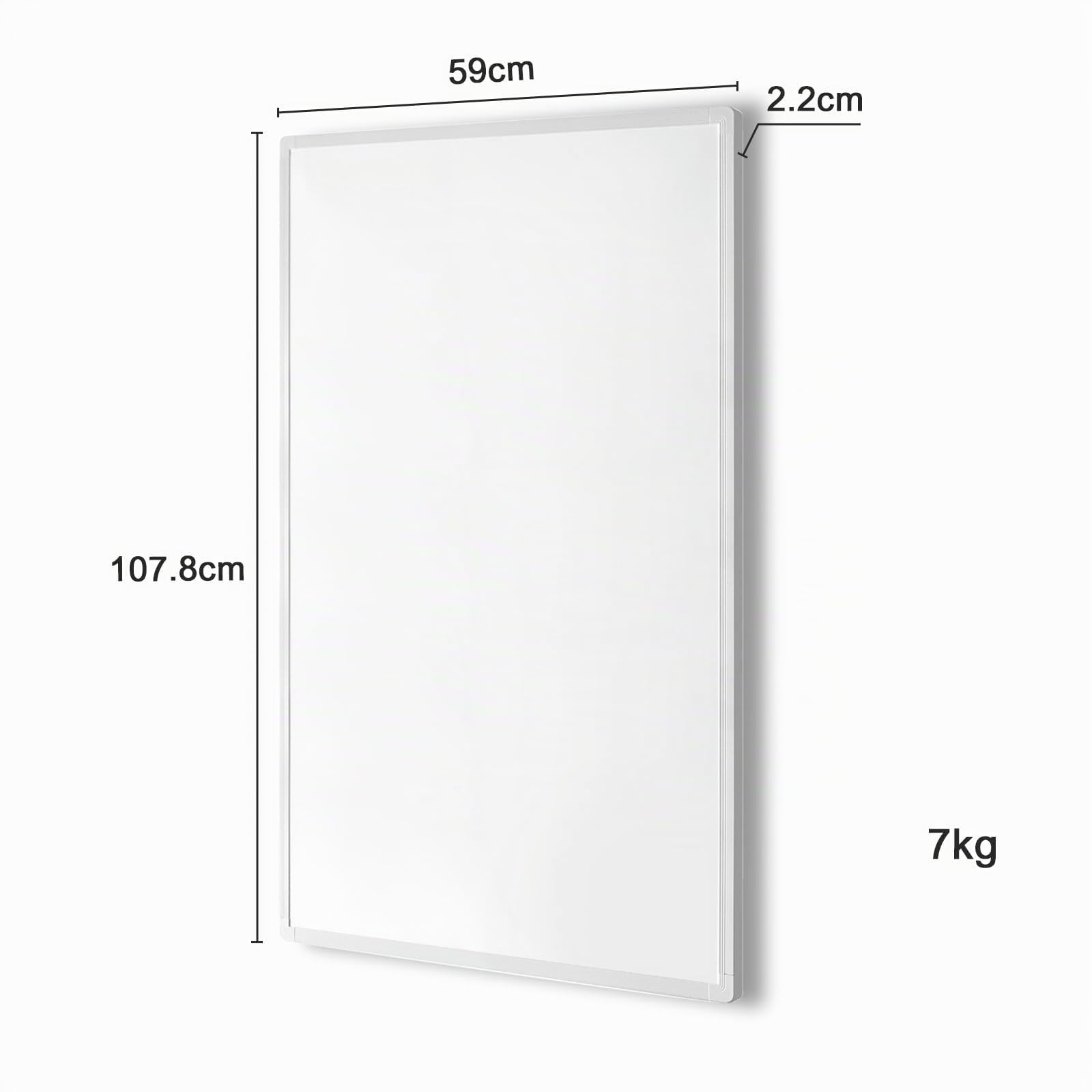 Calefactor Bajo Consumo 600W, Calefacción por Infrarrojos Pared con termostato táctil Hasta 120 Grados Centígrados - 3 Minutos para Alcanzar la Temperatura de Funcionamiento - PO